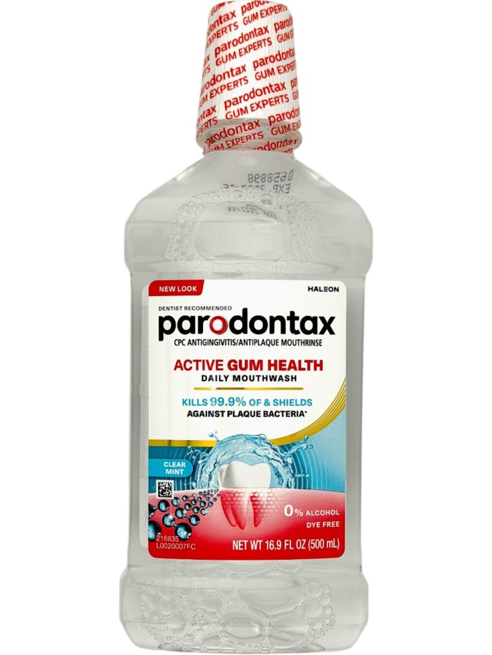 Parodontax Gum Health Mouthwash Clear Mint Alcohol Free 16.9 Fl Oz